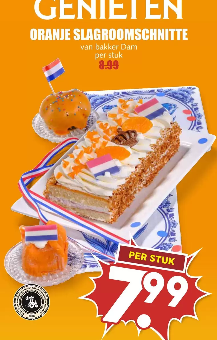 Best - Oranje Slagroomsnitte