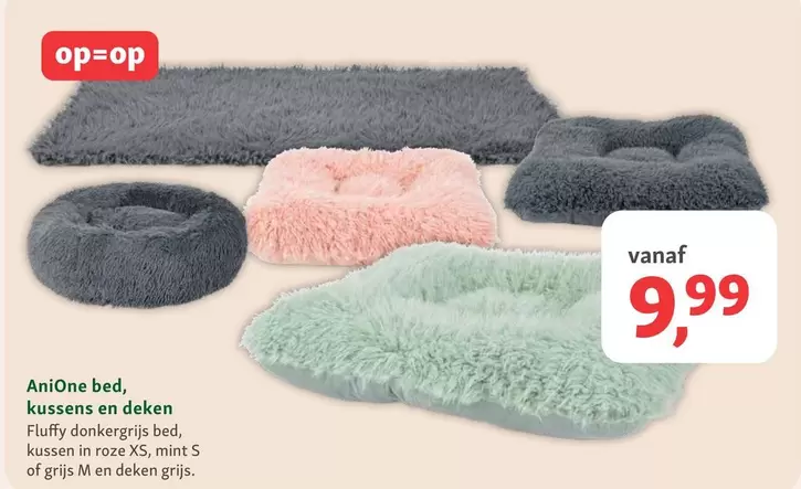 AniOne bed, kussens en deken