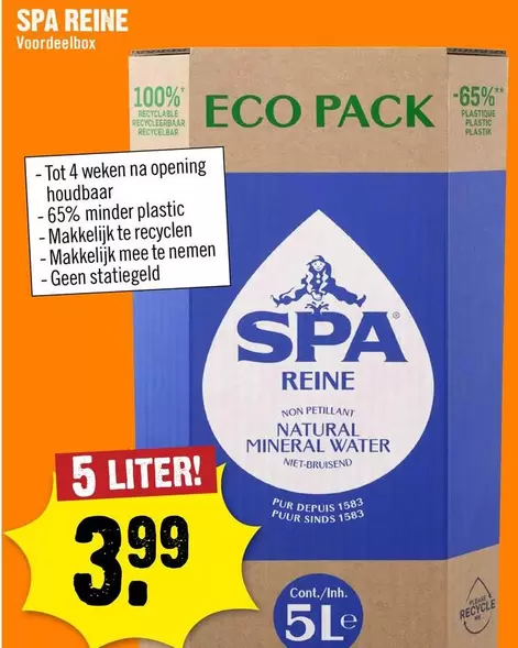 Spa - ECO PACK NATURAL MINERAL WATER