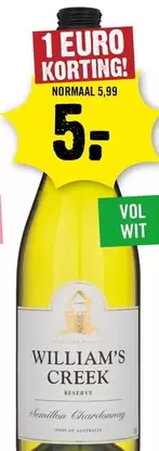 Euro - William's Creek Reserve Chardonnay