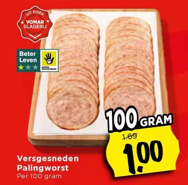 Versgesneden Palingworst
