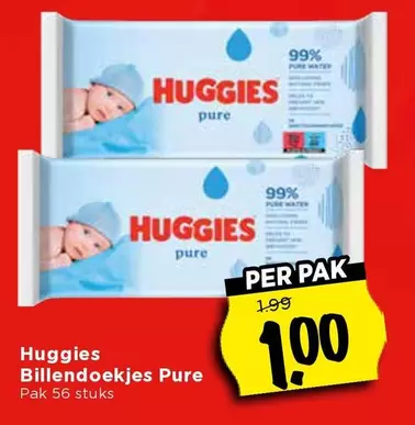 Huggies - Billendoekjes Pure