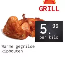 Warm gegrilde kipbouten