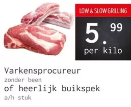 Varkensprocureur zonder been of heerlijk buikspek