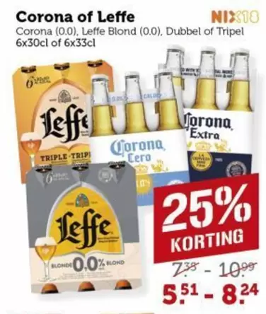 Corona -  or Leffe