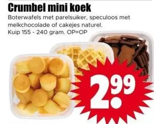 Crumbel mini koek