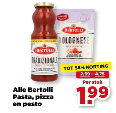 Pasta, pizza en pesto