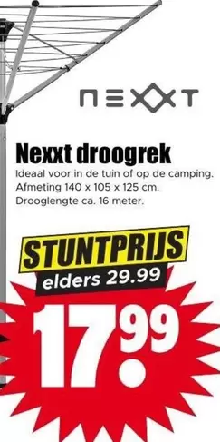 De - Nexxt droogrek