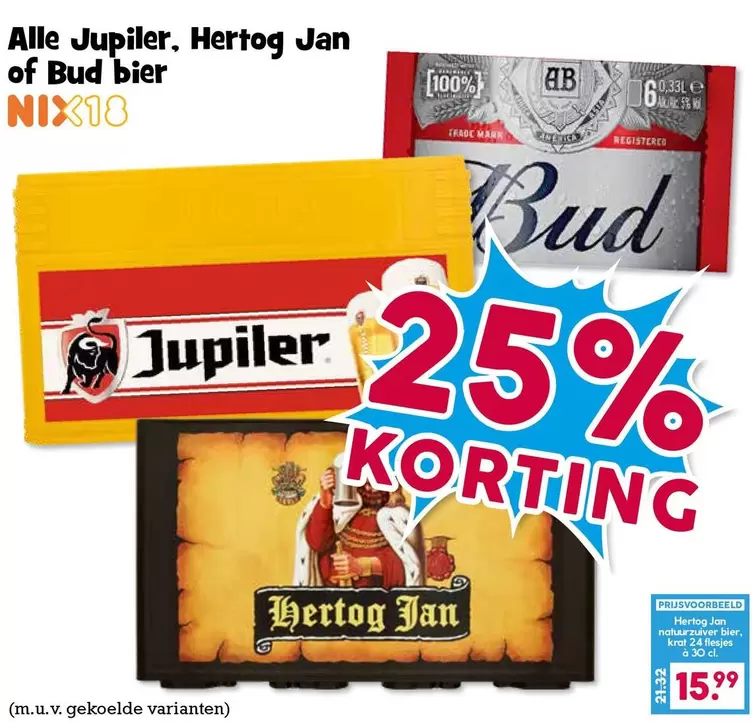 Mark - Jupiler, Hertog Jan of Bud bier