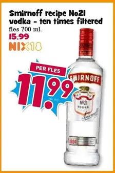 Smirnoff - vodka - ten times filtered