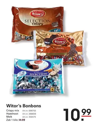 Mix - Witor's Selection Crispy mix, Hazelnoot, Melk
