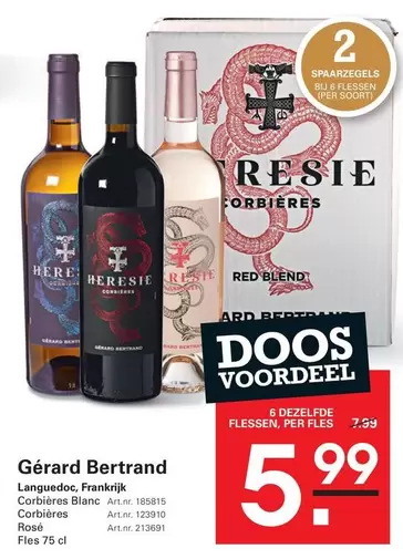 RED - G
uevo Gerard Bertrand Languedoc, Frankrijk Corbi
uevo res Blanc, Corbi
uevo res Ros
uevo