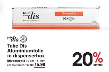 Aluminiumfolie in dispenserbox