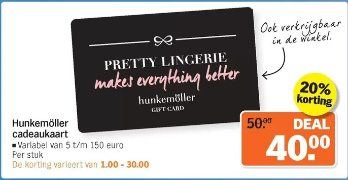 De - Cadeaukaart