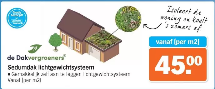 De - Sedumdak lichtgewichtsysteem