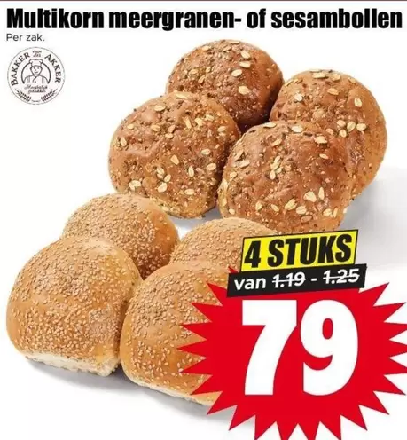 Multikorn meergranen- of sesambollen
