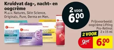 Kruidvat dag-, nacht- en oogcrème