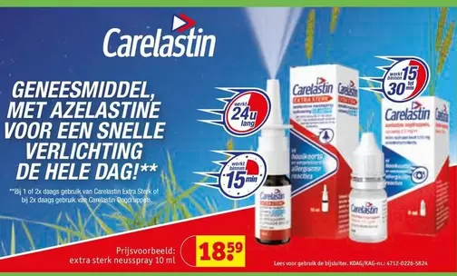 De - Geneesmiddel, met Azelastine