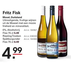 De - Riesling Trocken Fles 75 cl