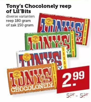 Chocolonely reep of Lil'Bits