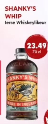 Shanky's Whip Irish Whiskeylikeur