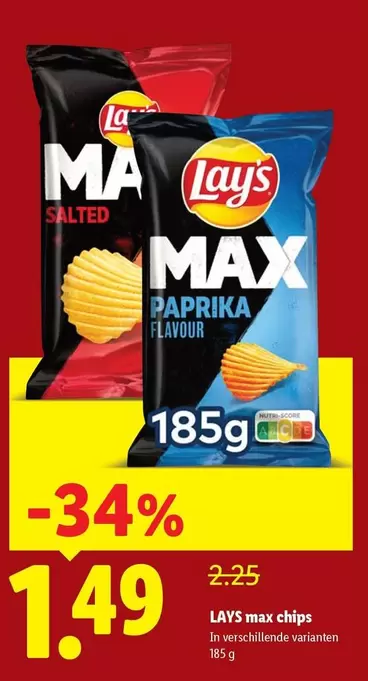 Lay's - Max Chips Paprika Flavour
