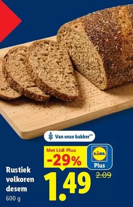 Rustiek volkoren dezem