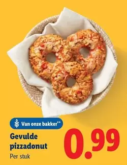 Gevulde pizzadonut