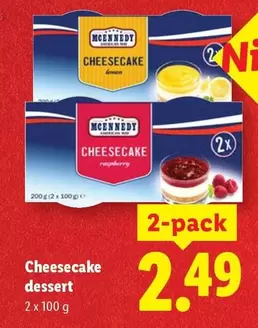 Cheesecake dessert