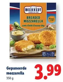 BREADED MOZZARELLA with Chilli Cheese Dip