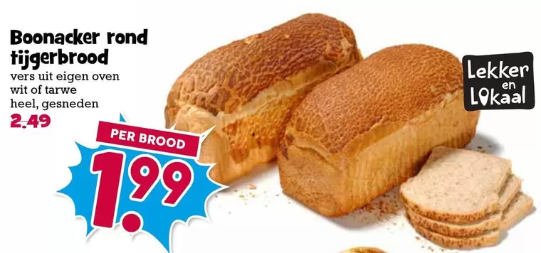 Boonacker rond tijgerbrood