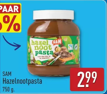 Op - Hazelnootpasta