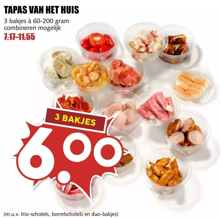 Tapas van het huis