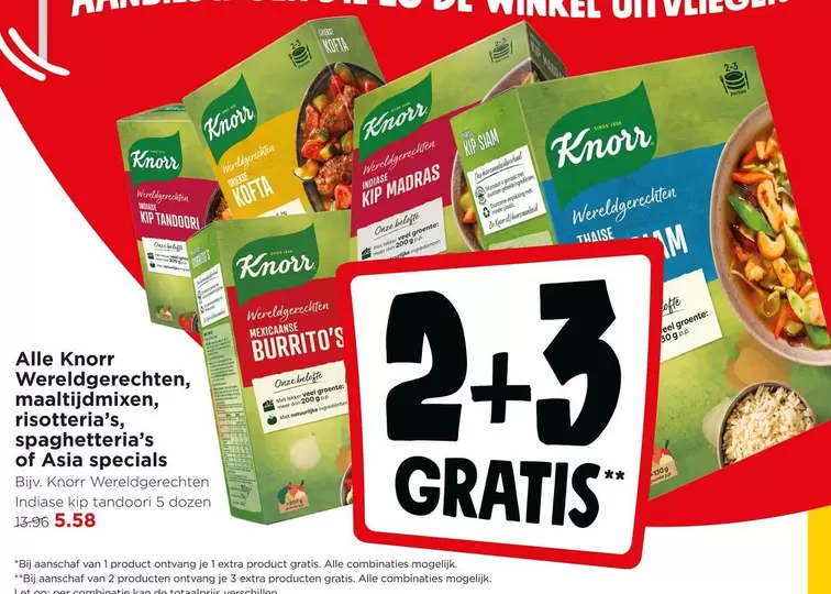 Knorr -  Wereldgerechten, maaltijdmixen, risotto's, spaghettis of Asia specials