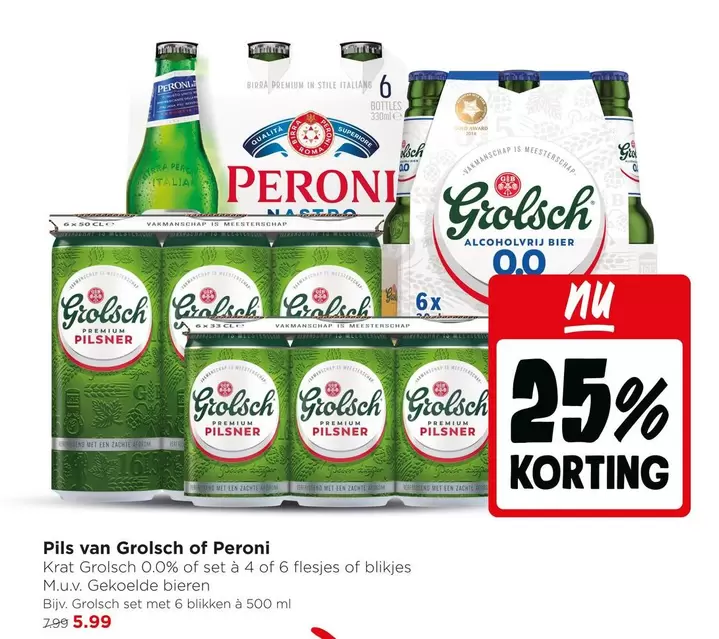 Peroni - Pils van Grolsch of