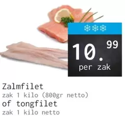 Zalmfilet of tongfilet