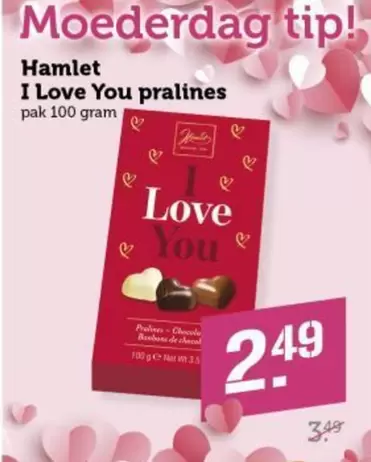 De - I Love You pralines