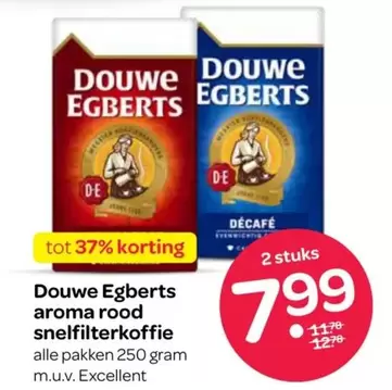 Douwe Egberts -  aroma rood snelfilterkoffie