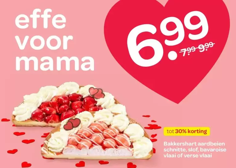 Bakkershart aardbeien snitte