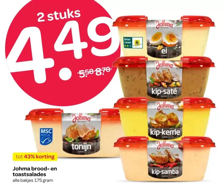 Joma brood- en toastsalades
