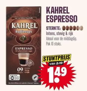 De - KAHREL ESPRESSO kofftecups