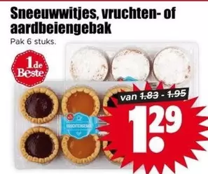 Sneeuwwitjes, vruchten- of aardbeiengebak