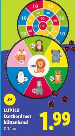 Dartbord met klittenband
