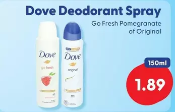 Dove - Deodorant Spray