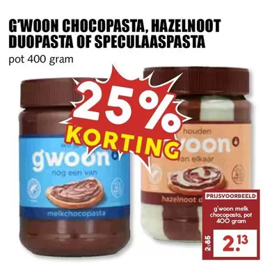 CHOCOPASTA, HAZELNOOT DUOPOSTA OF SPECULAASPASTA