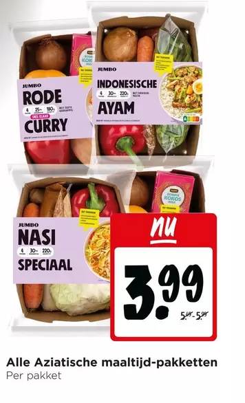 Jumbo - Alle Aziatische maaltijd-pakketten