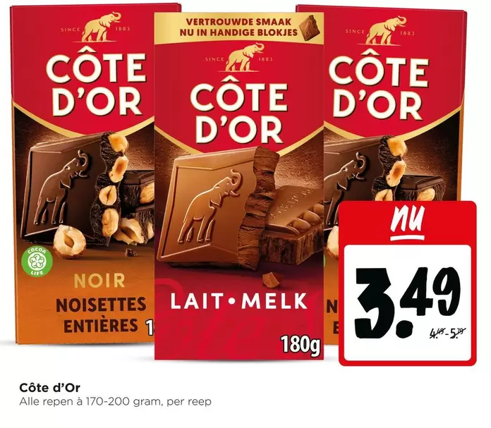 Cote d'Or Noir Noisettes Entieres