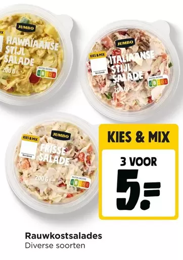 Jumbo - Rauwkostsalades Diverse soorten
