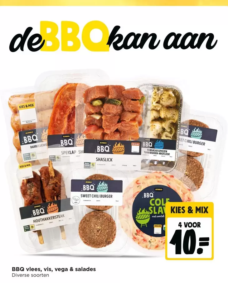 Jumbo - BBQ vlees, vis, vega & salades