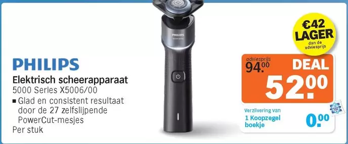 Philips - Elektrisch scheerapparaat 5000 Series X5006/00